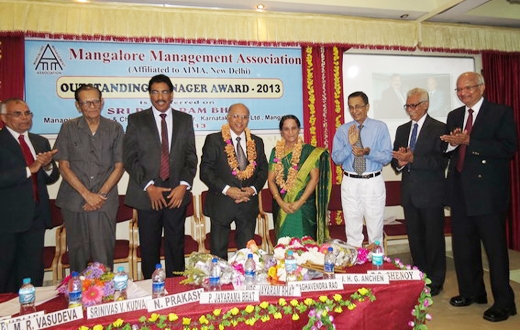 Outstanding Manager award conferred on Jayaram Bhat